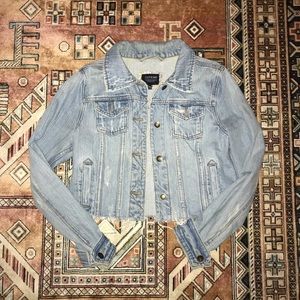 Cropped jean jacket